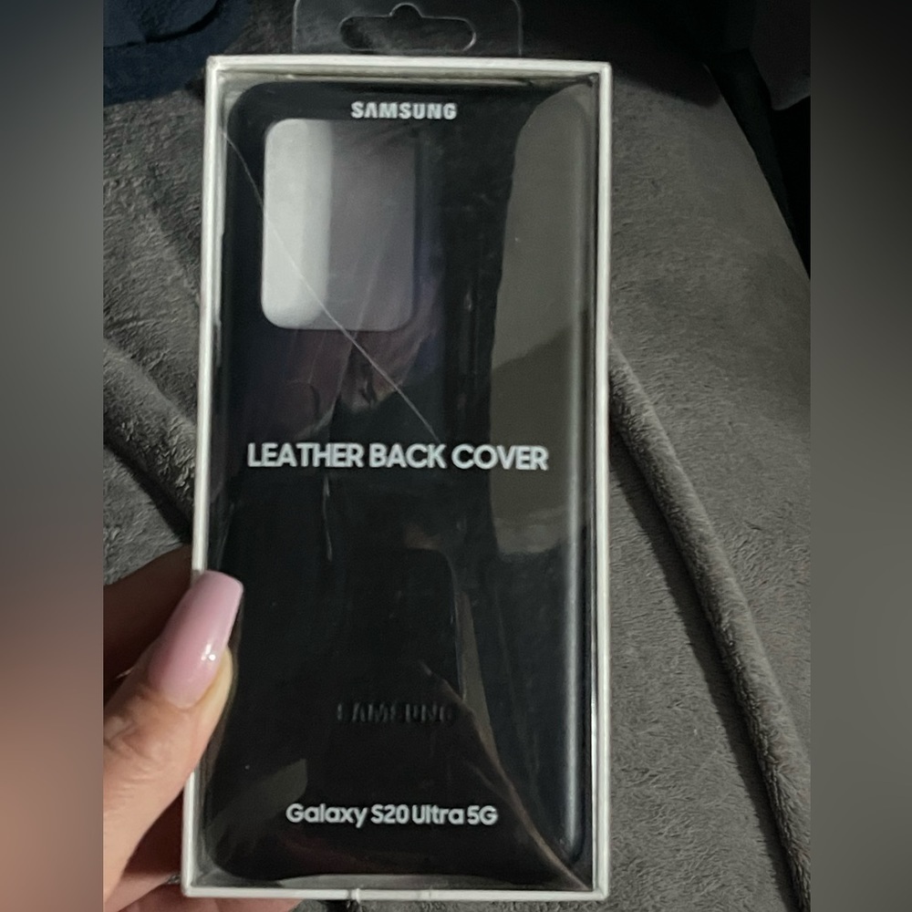 Brand NIB Samsung black leather cover phone case for galaxy S 20 ultra 5G